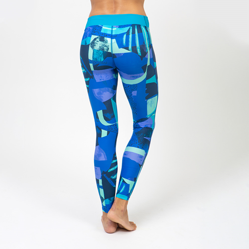 Fourth Element Hydroskin Women's Rashguard Leggings -  Blue (Fin Collection)